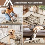 Funny Dog Welcome Mat - Non-Slip Absorbent Rug