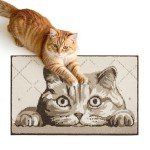 Funny Dog Welcome Mat - Non-Slip Absorbent Rug