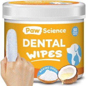 Paw Science Dog Dental Cleaning Finger Wipes