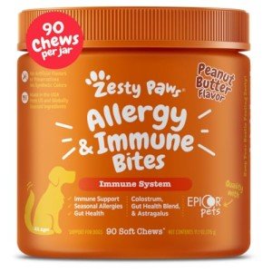 Zesty Paws Dog Allergy Relief Chews - 90ct