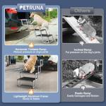 PetRuna Foldable Extra Wide Dog Stairs – 4 Steps