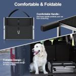 PetRuna Foldable Extra Wide Dog Stairs – 4 Steps