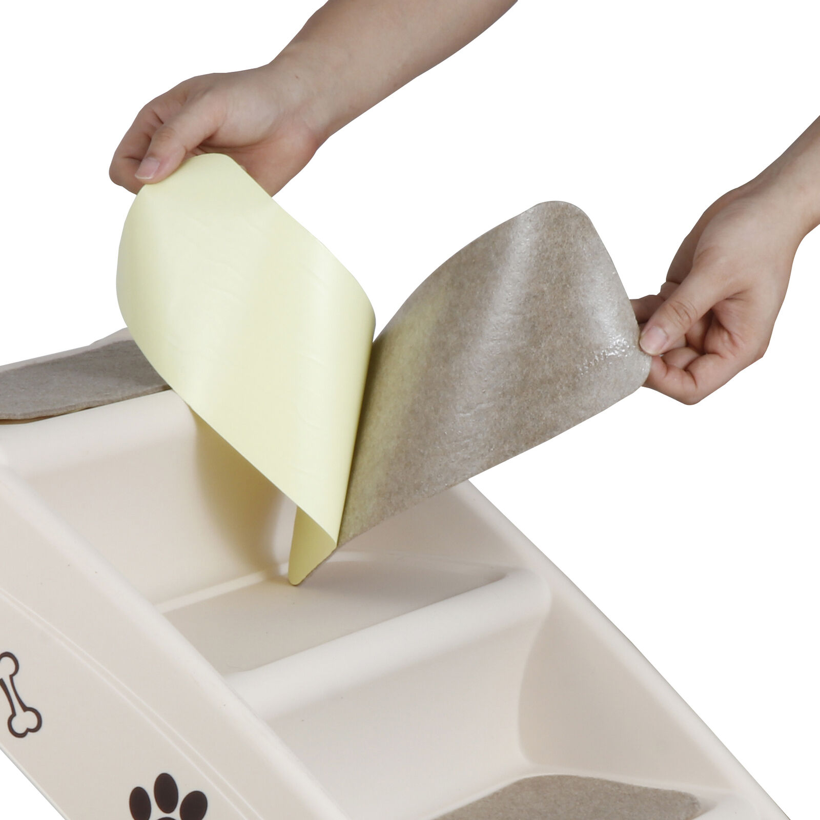 4-Step Foldable Dog Stairs with Support Frame