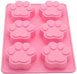 Paw and Bone Silicone Molds for Dog Treats