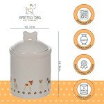 Spotted Dog Ceramic Treat Storage Jar