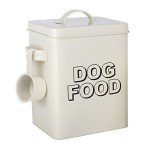 Vintage Dog Treat Storage Container Set - Cream
