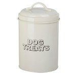 Vintage Dog Treat Storage Container Set - Cream