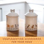 Spotted Dog Ceramic Treat Storage Jar