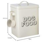 Vintage Dog Treat Storage Container Set - Cream