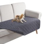 Reversible Waterproof Dog Sofa Cover - Dark Grey