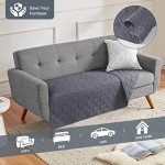 Reversible Waterproof Dog Sofa Cover - Dark Grey