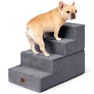 EHEYCIGA 4-Step Dog Stairs for High Beds