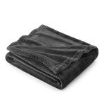 Cozy Fleece Throw Blanket for dogs – Dark Grey