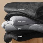 Cozy Fleece Throw Blanket for dogs – Dark Grey