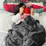 Cozy Fleece Throw Blanket for dogs – Dark Grey