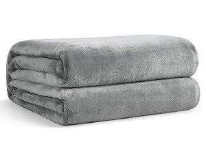 EHEYCIGA Cozy Fleece Blanket for Dogs - Grey