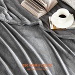 EHEYCIGA Cozy Fleece Blanket for Dogs - Grey