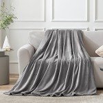 EHEYCIGA Cozy Fleece Blanket for Dogs - Grey