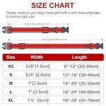 Joytale Adjustable Reflective Dog Collar for Medium Dogs