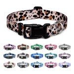 Mercano Adjustable Soft Nylon Dog Collar - Leopard