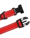 Reflective Adjustable Nylon Dog Collar for Small Dogs