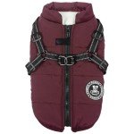 Waterproof Winter Dog Jacket with Harness