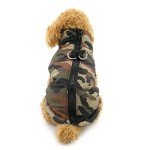 Camo Waterproof Dog Winter Coat with Harness