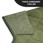 Country Style Green Quilted Dog Coat Jacket