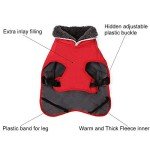 Waterproof Cold Weather Dog Jacket - Red, Large