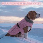 Warm Reflective Winter Dog Coats in Pink