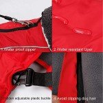 Waterproof Cold Weather Dog Jacket - Red, Large