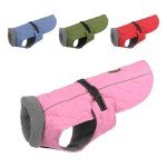 Warm Reflective Winter Dog Coats in Pink