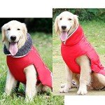 Waterproof Cold Weather Dog Jacket - Red, Large