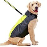 Lightweight Waterproof Dog Coat - Adjustable Rain Jacket
