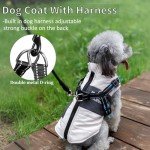 Lairle Winter Dog Coat with Reflective Harness