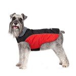 Waterproof Fleece Dog Coat with Reflective Strips