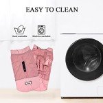 Waterproof Dog Coat with Harness Hole - Pink