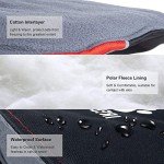 Waterproof Fleece Dog Coat with Reflective Strips