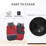 Reversible Waterproof Winter Dog Coat with Harness Hole