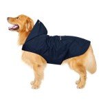 Waterproof Dog Raincoat with Hood and Reflective Strips