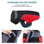 Waterproof Fleece Dog Coat with Reflective Strips