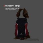 Waterproof Fleece Dog Coat with Reflective Strips