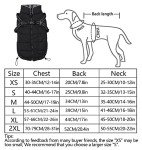 Winter Dog Coats with Flannel Lining - Black