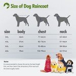 Waterproof Dog Raincoat with Hood and Reflective Strips