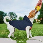 Waterproof Dog Raincoat with Hood and Reflective Strips