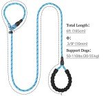 Reflective Slip Lead with Padded Handle for Dogs