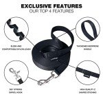 Extra Long Dog Training Lead with Padded Handle