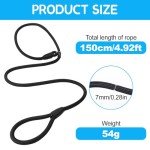 WOLMIK Adjustable Slip Lead for Small Dogs