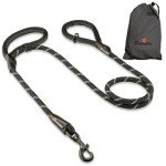 Sweetie Black Rope Dog Leash with Padded Handles