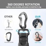 IOKHEIRA Reflective Bungee Dog Leash with Control Handle